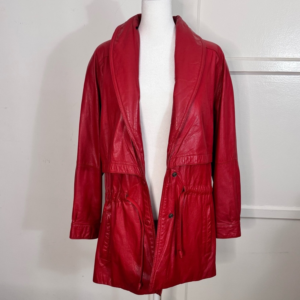Vintage Wilson’s Leather Red Jacket Coat